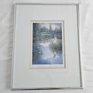 Framed Vintage Monet Lily Pond Print